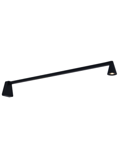 Applique murale LED Africa Mantra noire mate design linéaire 60 cm