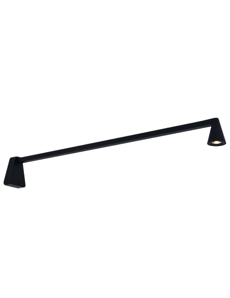 Applique murale LED Africa Mantra noire mate design linéaire 60 cm