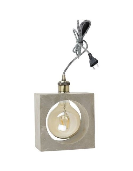 Lampe de table Led  béton carrée - Girard-Sudron Leluminaireled.com