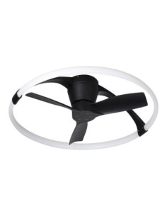 Ventilateur Diam.75 cm Dim. 55W 3000/5000K Noir - Mantra - Nepal Mini