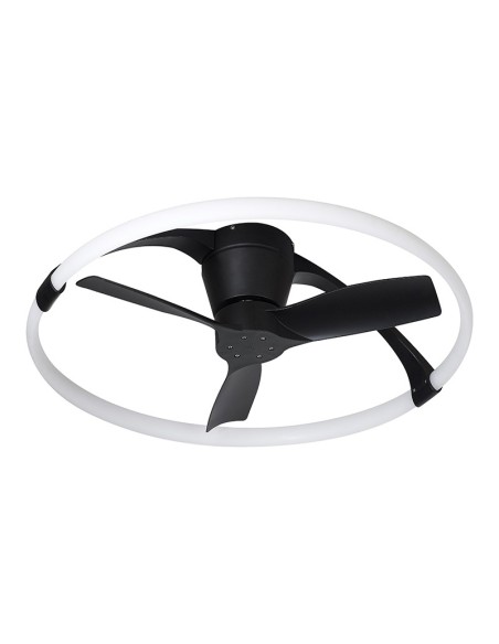 Ventilateur Diam.75 cm Dim. 55W 3000/5000K Noir - Mantra - Nepal Mini