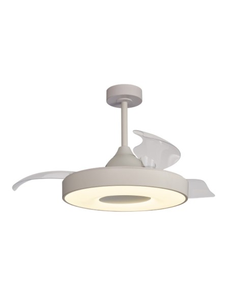 Ventilateur plafond Diam.106 cm 60W 2700/5000 K Blanc - Mantra - Coin fan