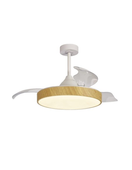 Ventilateur Diam.91cm Dim. 45 W 2700K/5000K Blanc - Mantra - Alaska mini