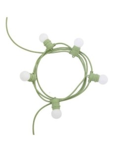 Guirlande Led lumineuse Paris Guinguette étanche 5 douilles  cordon vert - Girard Sudron Leluminaireled.com