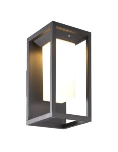 Applique murale extérieure LED Méribel 7086 Mantra finition graphite vue façade