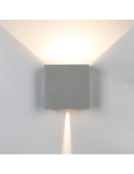 Applique murale extérieure LED Davos 7435 Mantra gris foncé vue de face