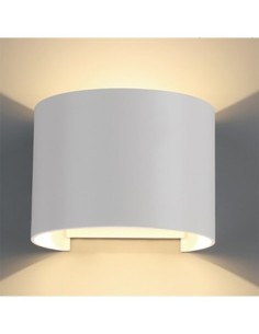 Applique extérieure LED Davos blanc mat 12W IP54 façade moderne