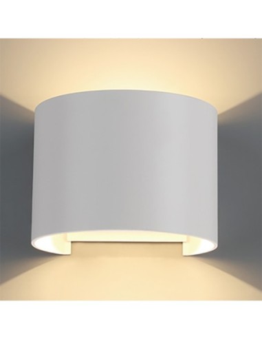 Applique extérieure LED Davos blanc mat 12W IP54 façade moderne