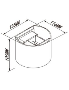 Applique extérieure LED Davos blanc mat 12W IP54 façade moderne 2