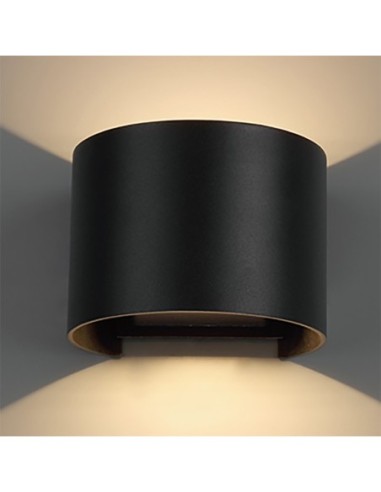 Applique extérieure LED Davos noir mat 12W IP54