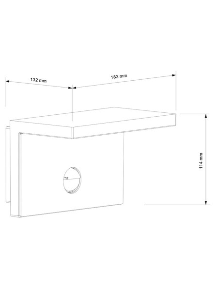 Applique murale extérieure Ruka LED 15W lumière chaude 3000K extérieur