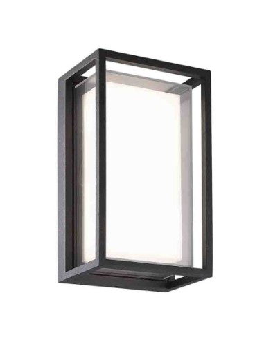 Applique extérieure Chamonix LED gris foncé design moderne IP65 façade