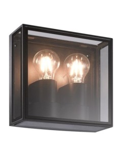 Applique extérieure Verbier gris foncé design moderne aluminium et cristal IP65