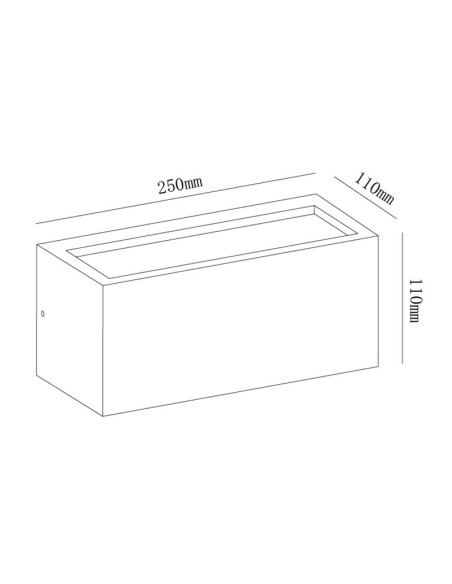 Applique murale extérieure Utah compatible ampoule E27 éclairage façade moderne