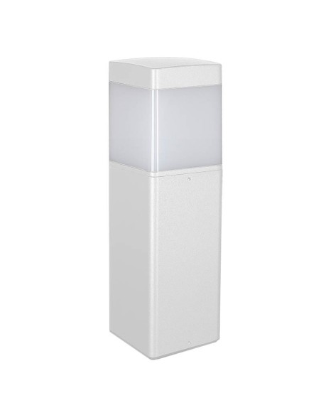 Applique extérieure Chicago blanche design vertical moderne E27 IP65 façade