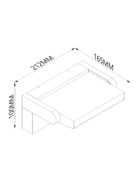 Applique murale extérieure Mantra Cooper éclairage LED 1700 lumens 3000K