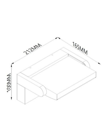 Applique murale extérieure Mantra Cooper éclairage LED 1700 lumens 3000K