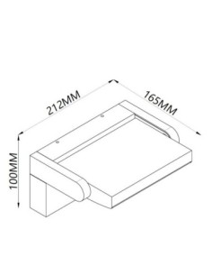 Applique extérieure Mantra Cooper LED noir mat design moderne IP54 2