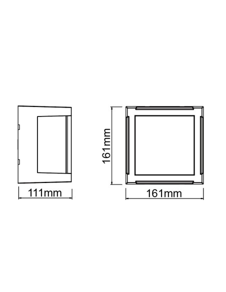 Plafonnier LED extérieur Mantra Creek 1200 lumens température réglable 2700K 4000K