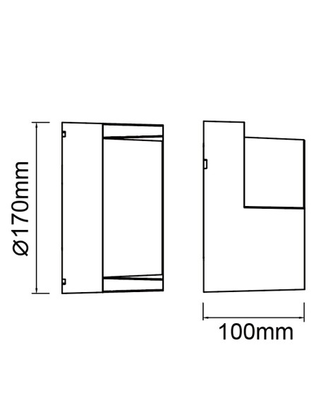 Plafonnier LED extérieur Mantra Creek 1200 lumens température réglable 2700K 4000K