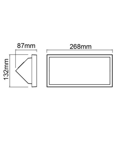 Applique murale extérieure Mantra Creek éclairage LED 20W température réglable