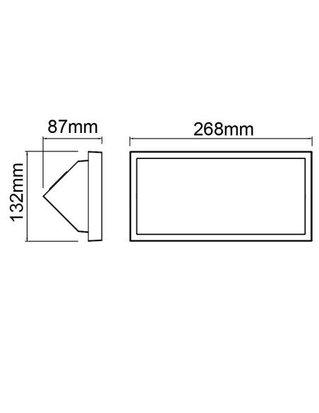 Applique murale extérieure Mantra Creek éclairage LED 20W température réglable