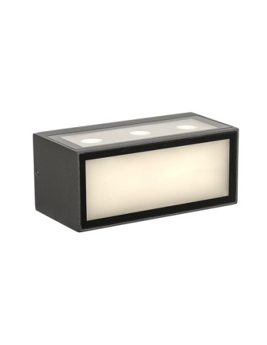 Applique extérieure Mantra Cancun LED gris foncé design moderne IP65 façade