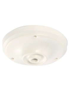 Rosace de plafond rétro céramique blanche pour câble 6 mm - Girard-Sudron Leluminaireled.com