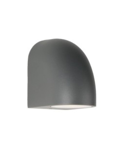 Applique murale extérieure Mantra Baldy gris oscuro GU10 IP65 sur façade moderne