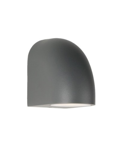 Applique murale extérieure Mantra Baldy gris oscuro GU10 IP65 sur façade moderne