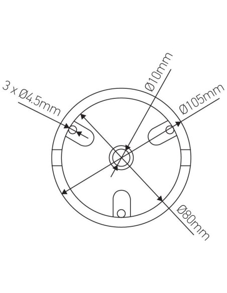 Rosace de plafond rétro céramique blanche pour câble 6 mm - Girard-Sudron Leluminaireled.com
