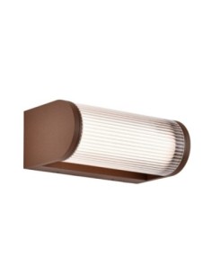 Applique murale extérieure LED Mantra Gant corten 12W IP65 sur façade moderne