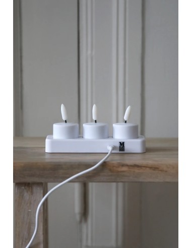 Lot bougies chauffe-plat LED Markslojd ambiance chaleureuse décoration intérieure moderne