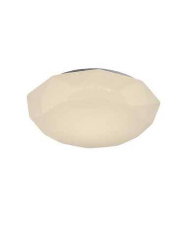 Plafonnier LED Diamante II Mantra blanc 41 cm design moderne épuré