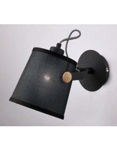 Applique murale nordique intérieure Mantra Nordica noir bois design scandinave