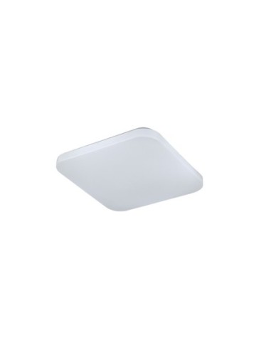 Plafonnier LED Quatro II Mantra blanc 30x30 cm design compact moderne
