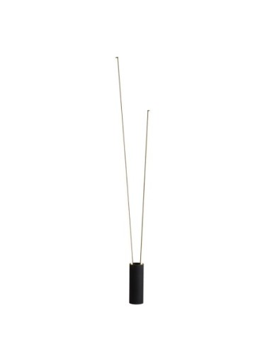 Lampadaire Diam. 11cm, 3000K, 2600LM, 44W Noir - Mantra - Vertical