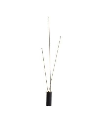 Lampadaire Led Diam. 11cm, 3000K, 4300LM, 67W Noir - Mantra - Vertical