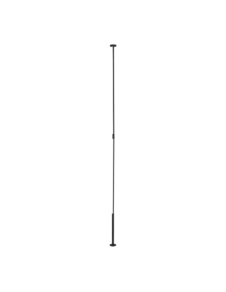 Lampadaire suspendu 3000K, 2160LM, 36W Aluminium Noir- Mantra - Vertical