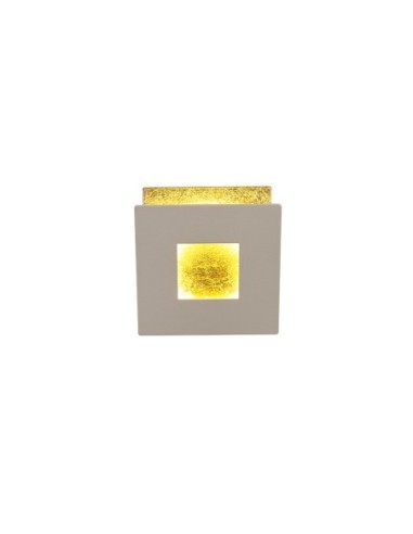 Applique Murale LED 12W 840 3000K Aluminium Or/Blanc - Mantra - Dalia