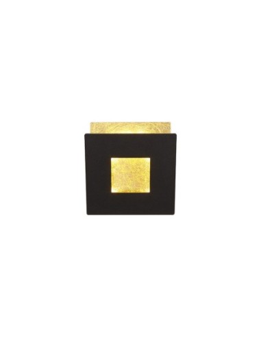 Applique Murale LED 12W 840 LM 3000K Aluminium Noir/Or  - Mantra - Dalia