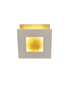 Applique Murale LED 18W 1260LM 3000K Aluminium Blanc/Or - Mantra - Dalia