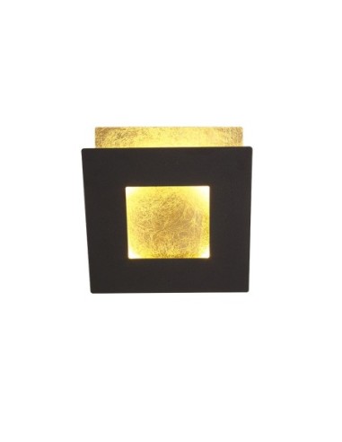 Applique Murale LED 18W 1260LM 3000K Aluminium Noir/Or - Mantra- Dalia