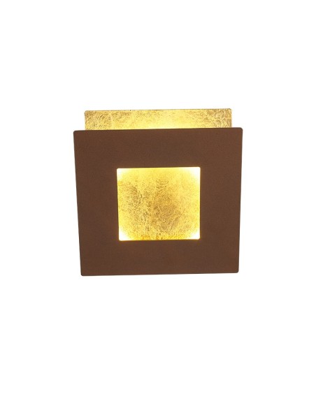 Applique Murale 18W 1260LM 3000K Aluminium Rouille/Or-Mantra - Dalia