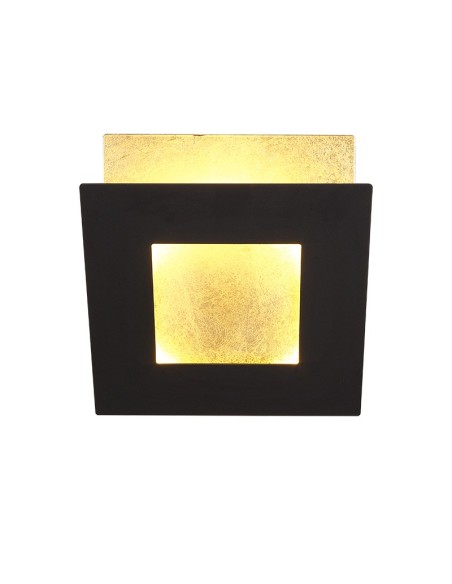 Applique Murale LED 24W 1680LM 3000K Aluminium Noir/Or - Mantra- Dalia