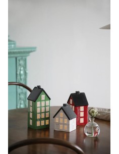 Maisons décoratives Portree Markslojd en céramique avec bougies LED design multicolore 2