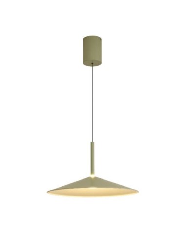 Grande suspension Diam. 48 cm 16W 1200LM 3000K Vert - Mantra - Calice