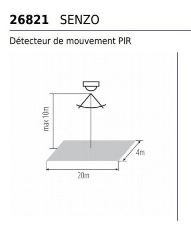 Détecteur de mouvement grande hauteur Senzo  - Kanlux Leluminaireled.com