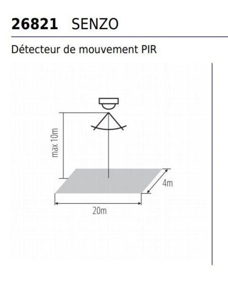 Détecteur de mouvement grande hauteur Senzo  - Kanlux Leluminaireled.com