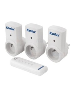 Lot de 3 prises télécommandées Apo TM3 - Kanlux Leluminaireled.com